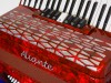 Aliante 3 voice piano accordion Red